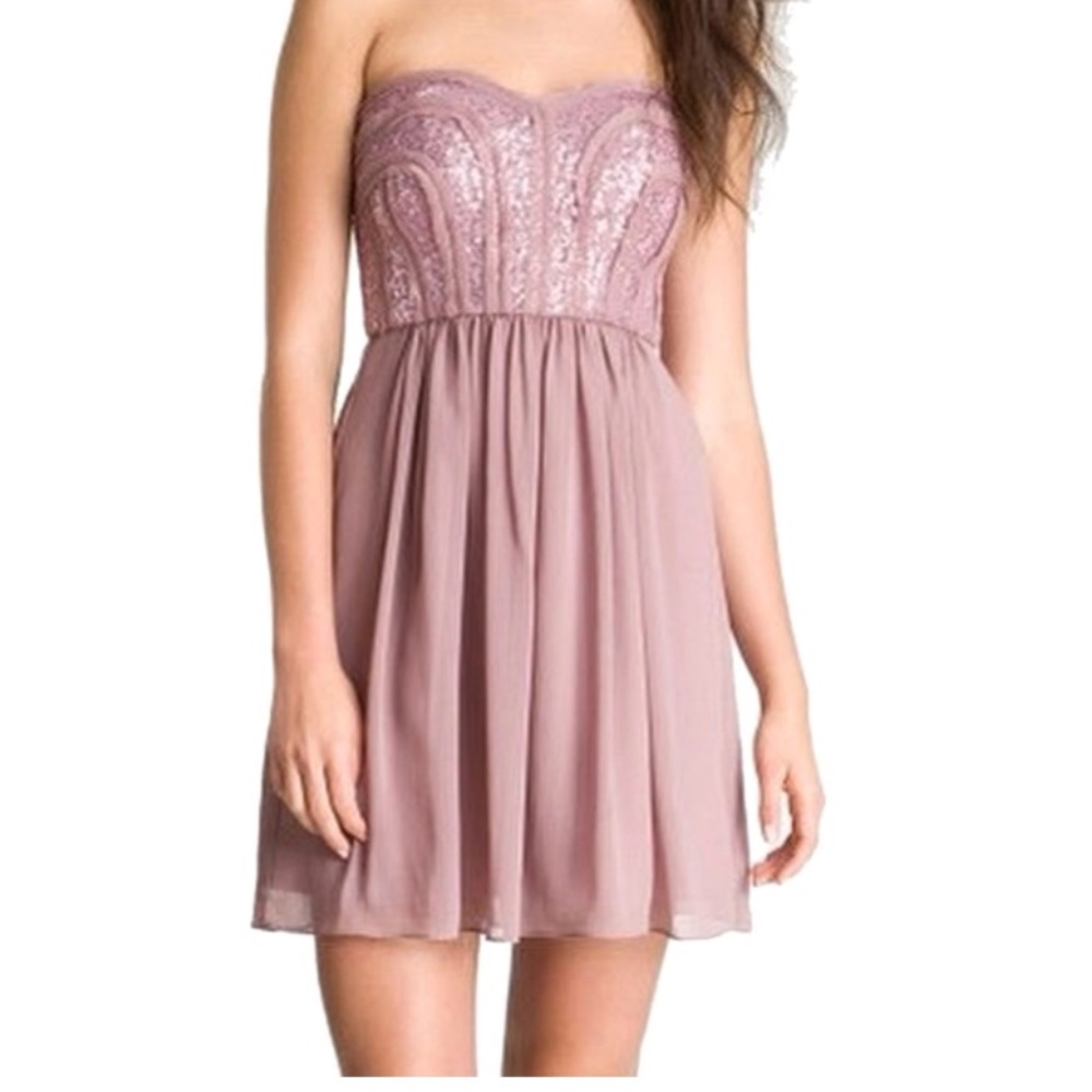 NWT Max & Cleo Strapless Sequin MONICA Dress 4